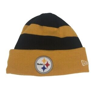 Pittsburgh Steelers New Era Core Classic Knit Cuffed Beanie Black & Yellow